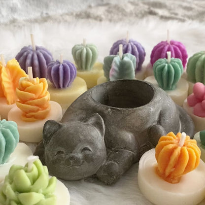 Cat Tealight Candle Holder with 3 refills